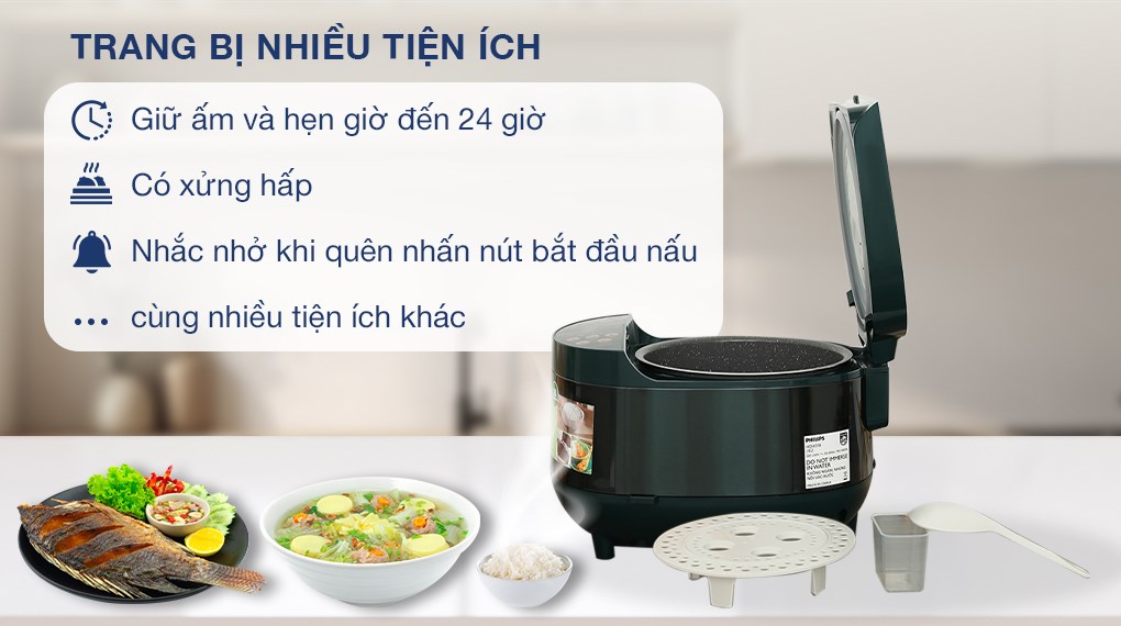 Nồi cơm điện tử 1,8L Philips HD4518/62