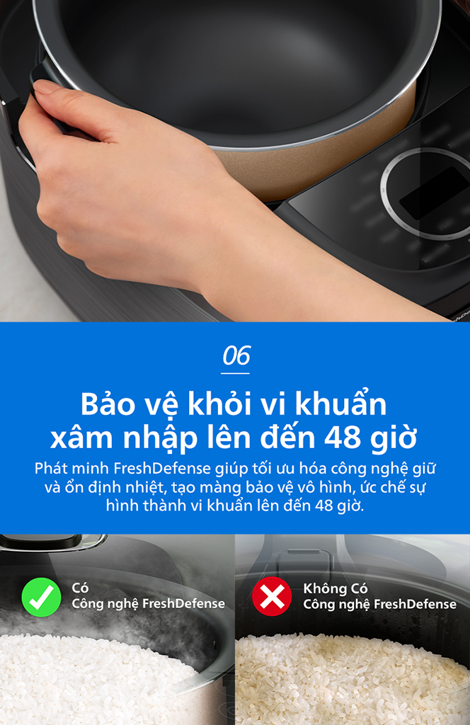 Nồi cơm điện tử 1,8L Philips HD4814/31