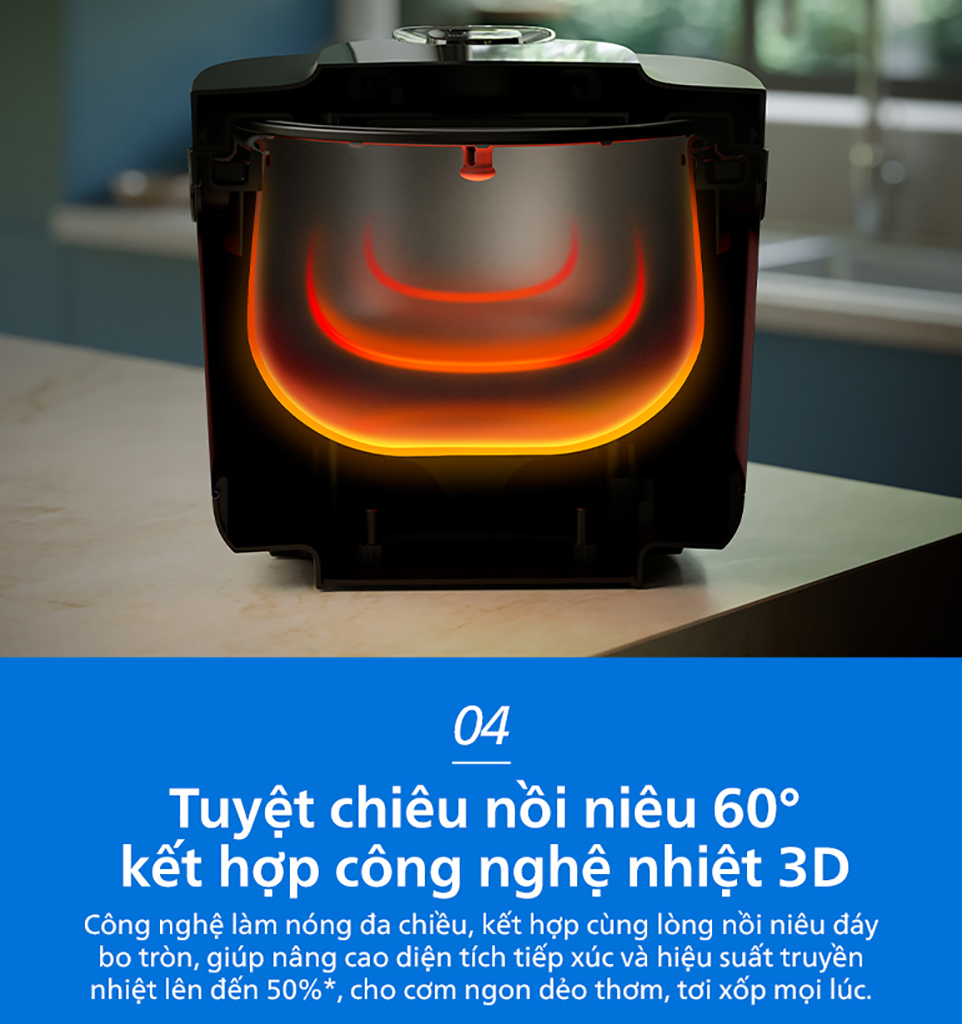 Nồi cơm điện tử 1,8L Philips HD4814/31