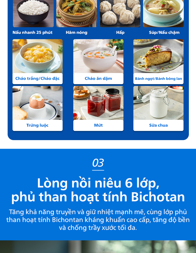 Nồi cơm điện tử 1,8L Philips HD4814/31