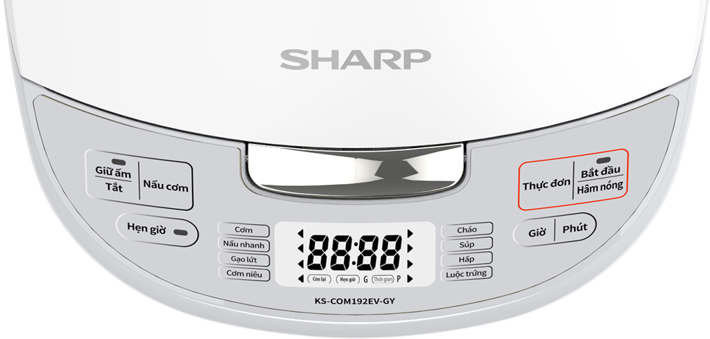 Nồi Cơm Điện Tử 1.8L Sharp KS-COM192EV-GY