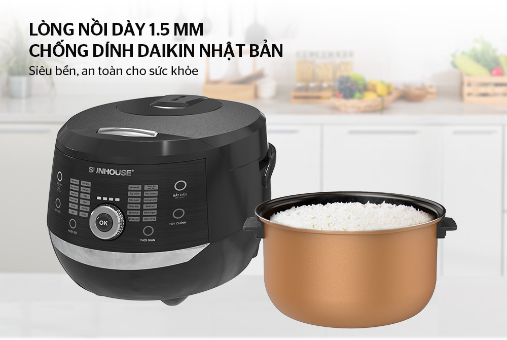 Nồi cơm điện tử 1.8L Sunhouse SHD8911