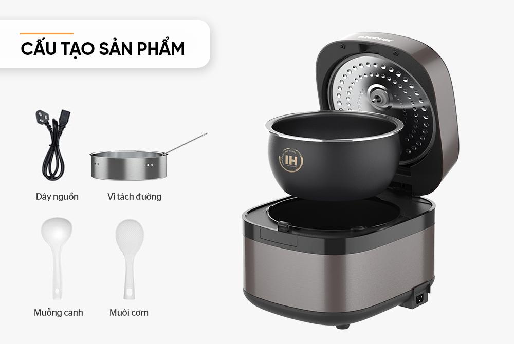 Nồi cơm điện tử 1.8L Sunhouse SHD8911