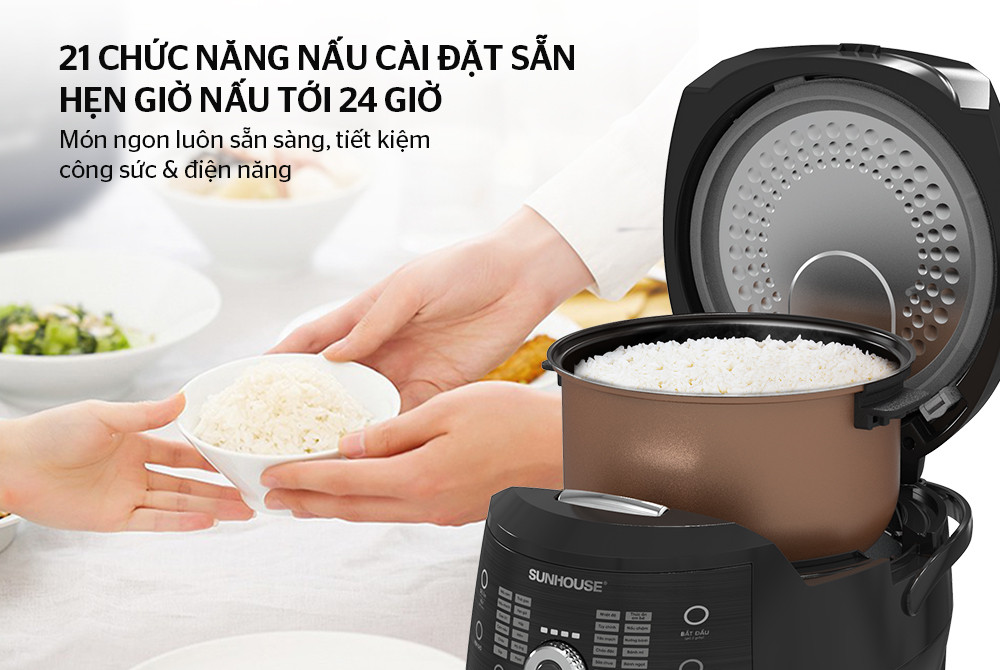 Nồi cơm điện tử 1.8L Sunhouse SHD8911