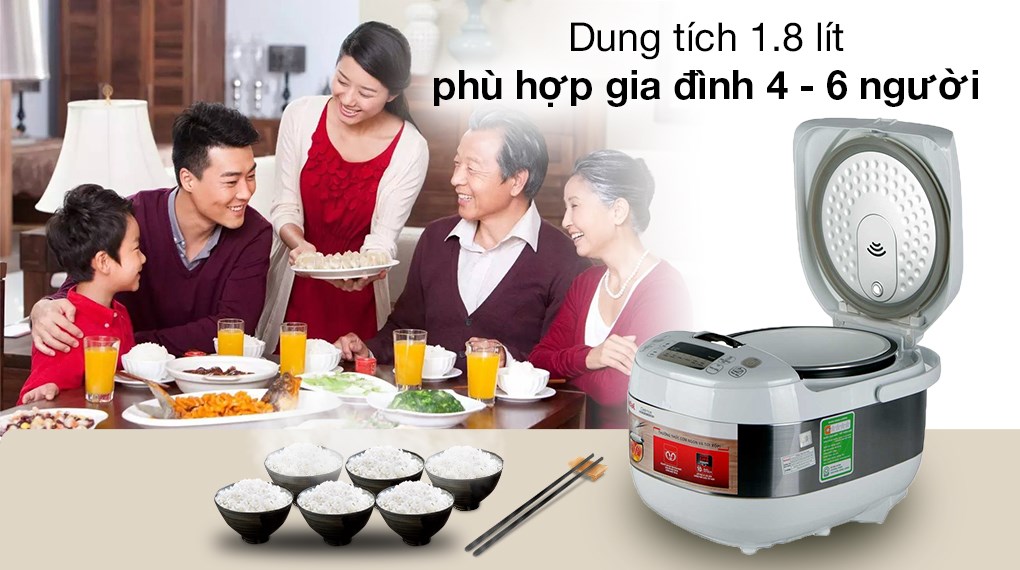 Nồi cơm điện tử 1.8L Tefal RK752168