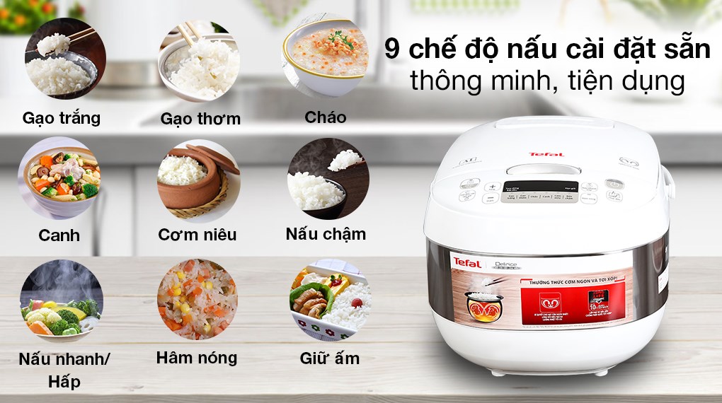 Nồi cơm điện tử 1.8L Tefal RK752168