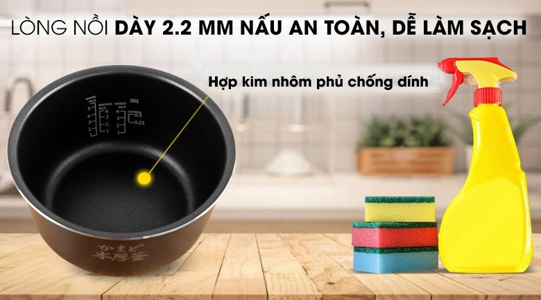 Nồi cơm điện tử 1,8L Toshiba RC-18DH1NV \18DH2PV(W)