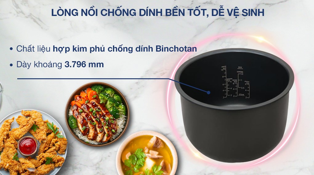 Nồi cơm điện tử 1,8L Toshiba RC-18DR4TVN(H)