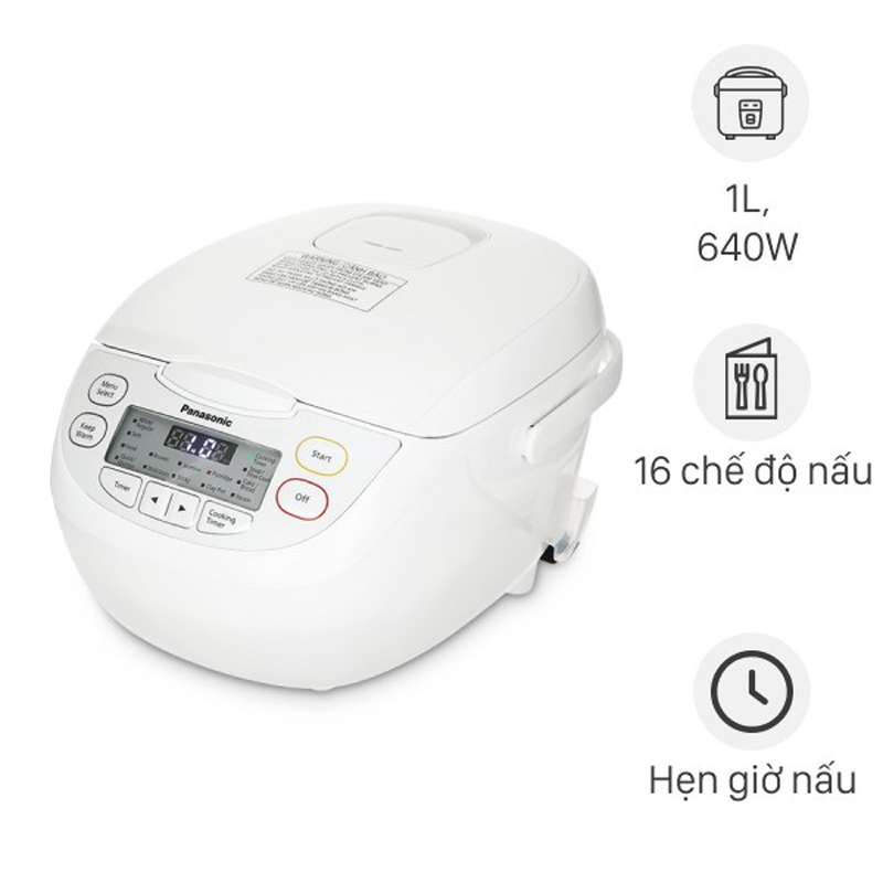 Nồi cơm điện tử 1L Panasonic 1L SR-CL108WRA/M