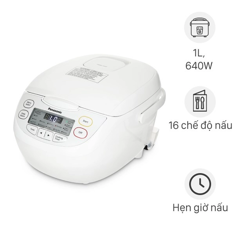 Nồi cơm điện tử 1L Panasonic 1L SR-CL108WRA/M