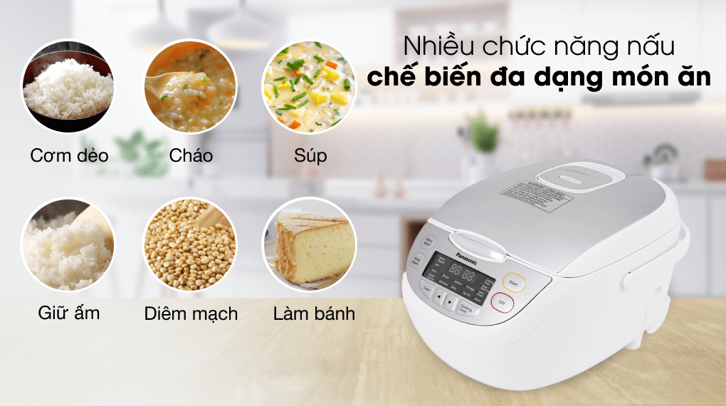 Nồi cơm điện tử 1L Panasonic SR-CP108NRA/M