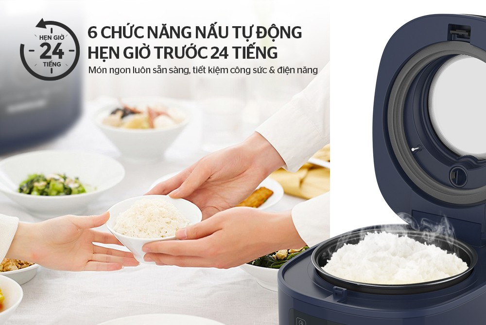 Nồi cơm điện tử 1L Sunhouse SHD8802