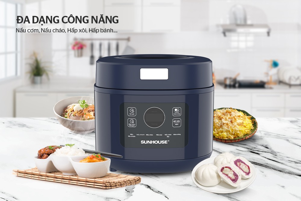 Nồi cơm điện tử 1L Sunhouse SHD8802