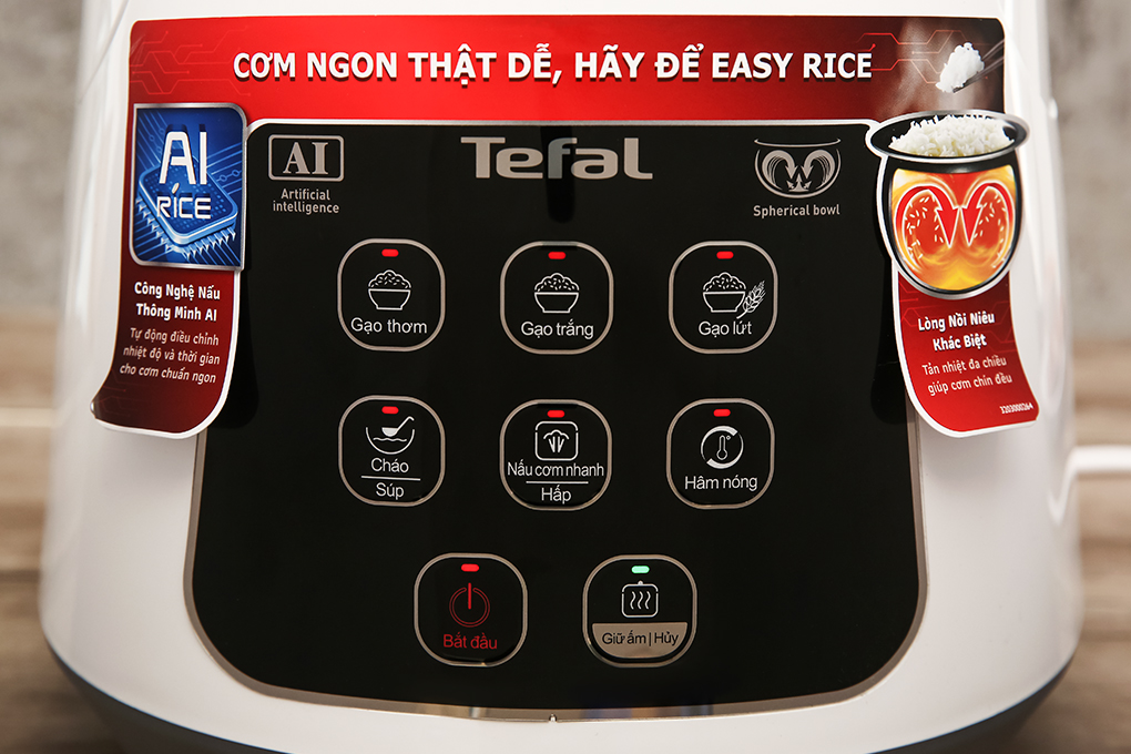 Nồi cơm điện tử 1L Tefal Easy Rice Compact RK730168