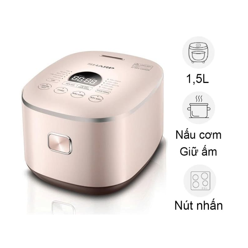 Nồi cơm điện tử cao tần 1,5L Sharp KS-IH151V-RG