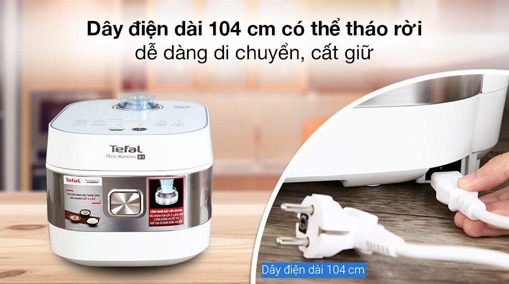 Nồi cơm điện tử cao tần lòng niêu 1.5L Tefal RK762168