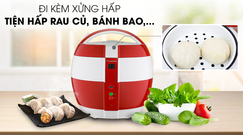 Nồi cơm điện tử Kangaroo 1.8L KG835