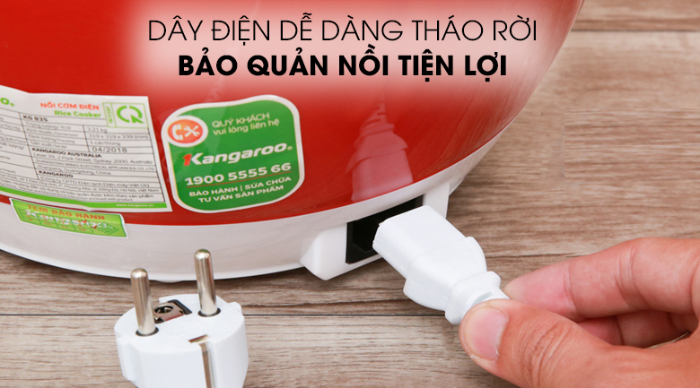 Nồi cơm điện tử Kangaroo 1.8L KG835