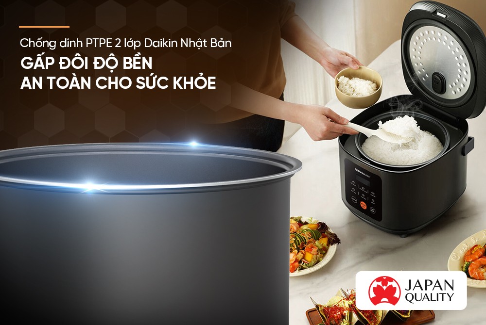 Nồi cơm điện tử lòng nồi niêu 1,5L Sunhouse SHD8825