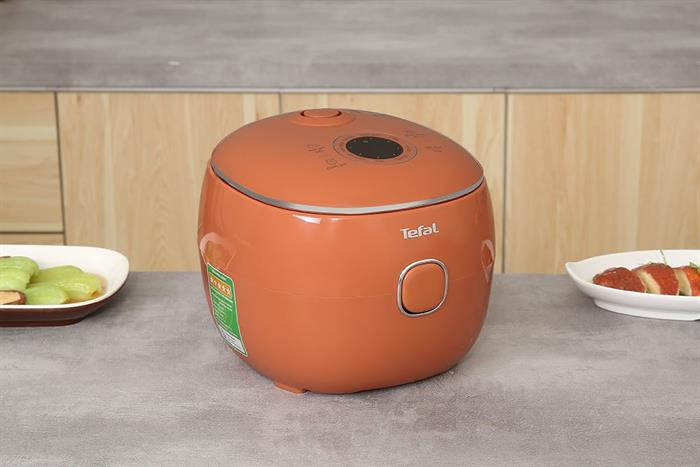 Nồi cơm điện tử mini 0,7L Tefal POP RK5352Y0-cam đất