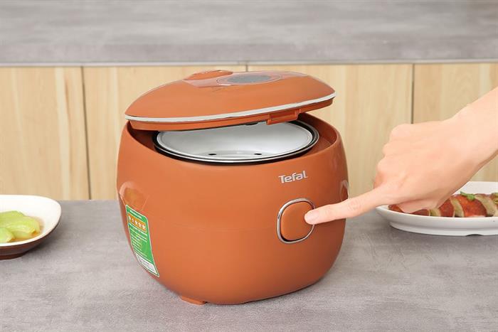 Nồi cơm điện tử mini 0,7L Tefal POP RK5352Y0-cam đất