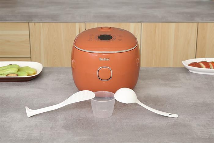 Nồi cơm điện tử mini 0,7L Tefal POP RK5352Y0-cam đất