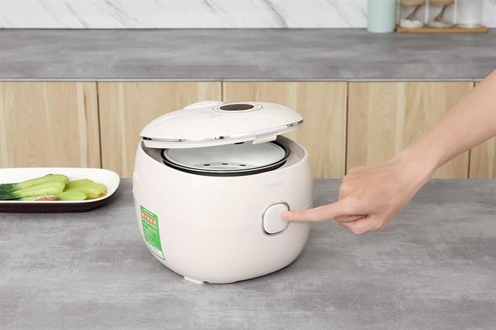Nồi cơm điện tử mini 0,7L Tefal POP RK5352Y0-màu be