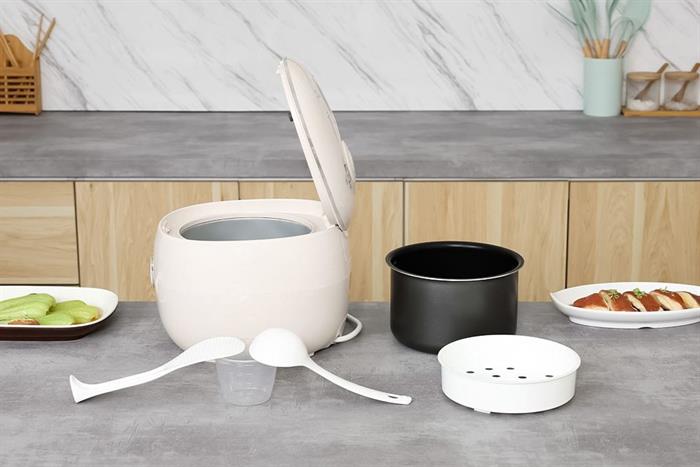 Nồi cơm điện tử mini 0,7L Tefal POP RK5352Y0-màu be