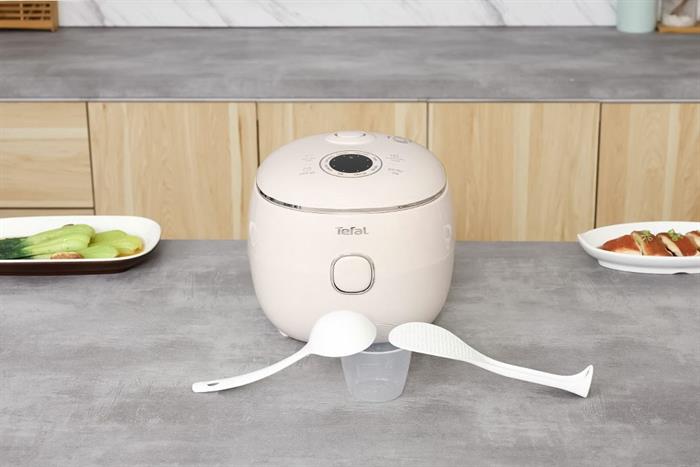 Nồi cơm điện tử mini 0,7L Tefal POP RK5352Y0-màu be