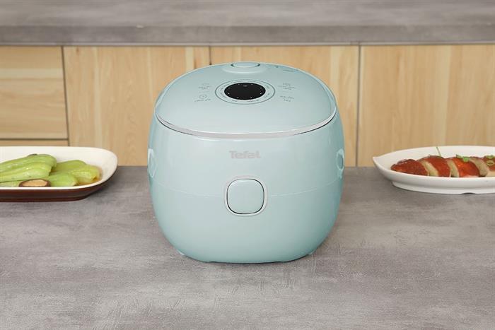 Nồi cơm điện tử mini 0,7L Tefal POP RK5352Y0-xanh