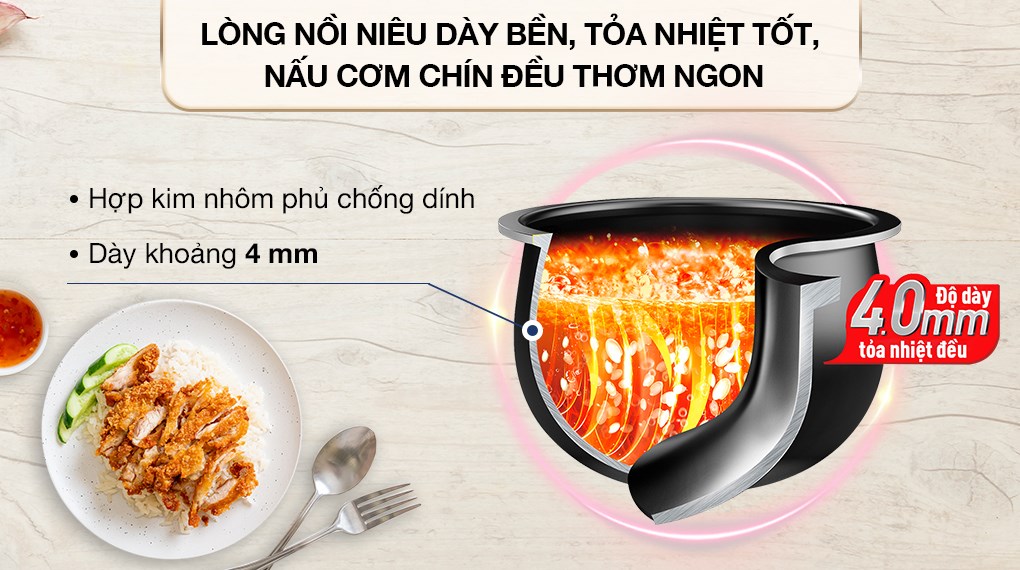 Nồi cơm điện tử Tefal EasyRice Max RK737868 1.8L