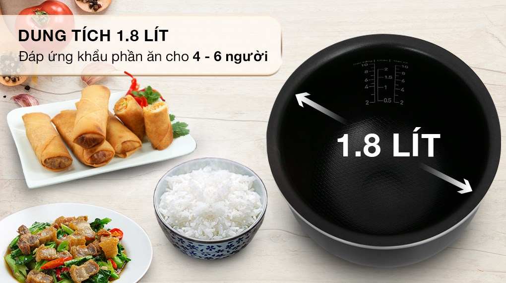 Nồi cơm điện tử Tefal EasyRice Max RK737868 1.8L