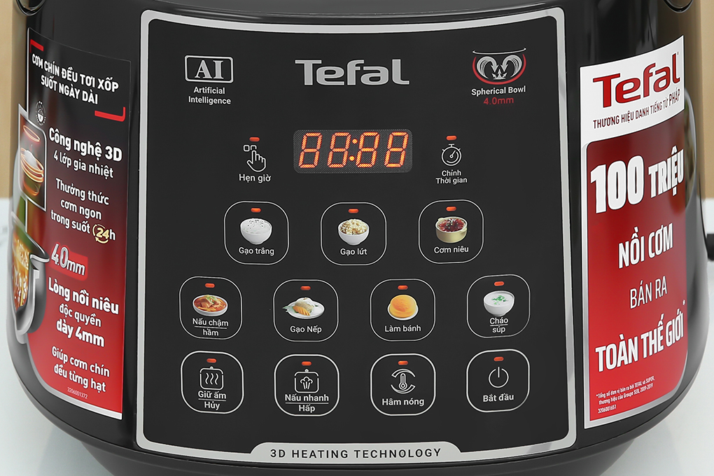 Nồi cơm điện tử Tefal EasyRice Max RK737868 1.8L