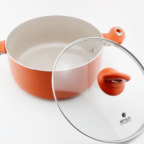 Nồi đáy từ vung kính 16cm Elmich EIV-63016CECG