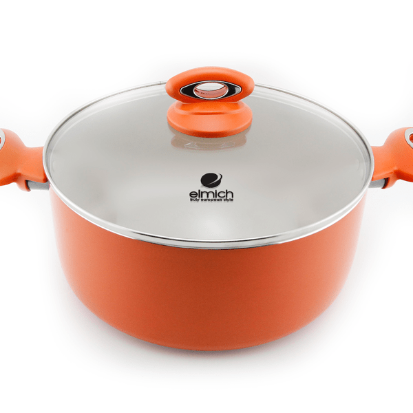 Nồi đáy từ vung kính 16cm Elmich EIV-63016CECG