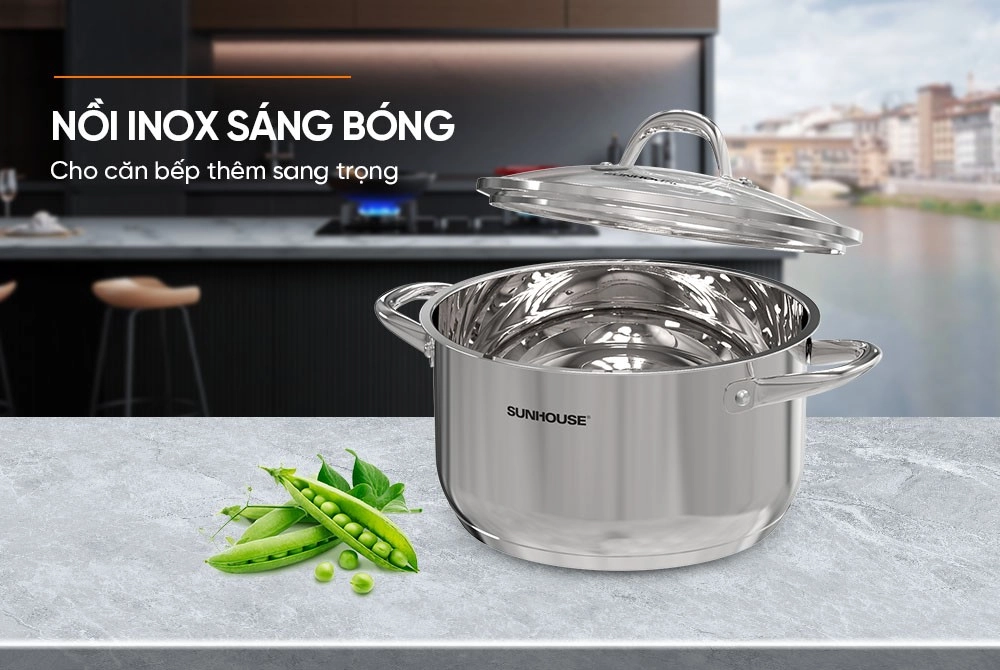 Nồi Inox 3 đáy Sunhouse SHG301-28