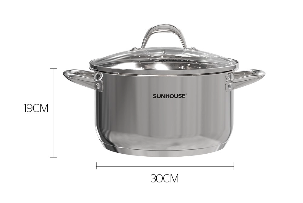 Nồi Inox 3 đáy Sunhouse SHG301-30