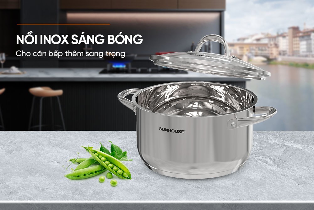 Nồi Inox 3 đáy Sunhouse SHG301-30