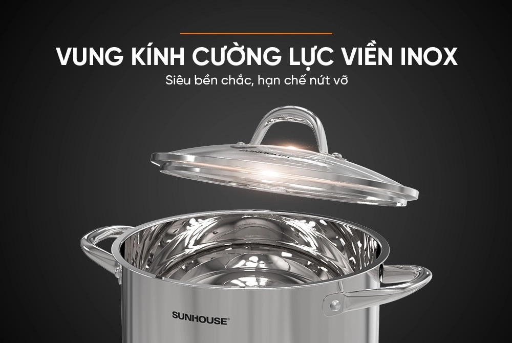 Nồi Inox 3 đáy Sunhouse SHG301-30