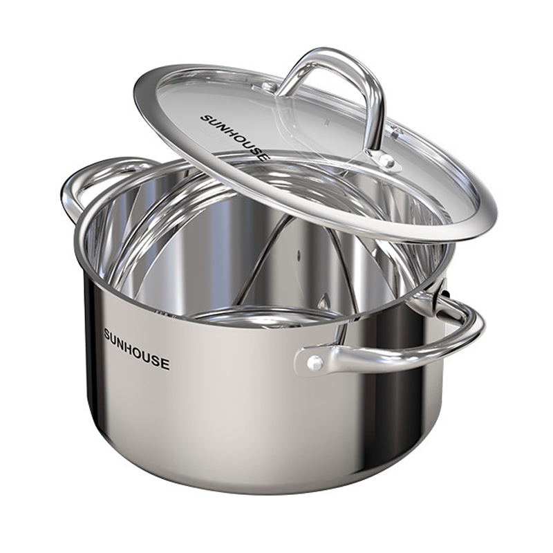Nồi Inox 304 đáy liền Sunhouse SHG706-18