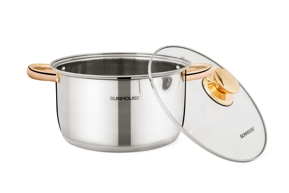 Nồi inox 5 đáy cao cấp 24cm Sunhouse SHG24224