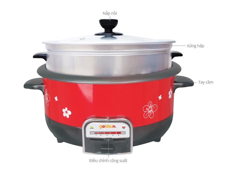 Nồi lẩu điện Goldsun MC-GAL368 - 3L