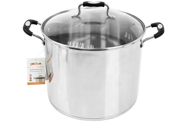 Nồi luộc gà đa năng 3 đáy 30cm Inox Goldsun GH24-F30SG