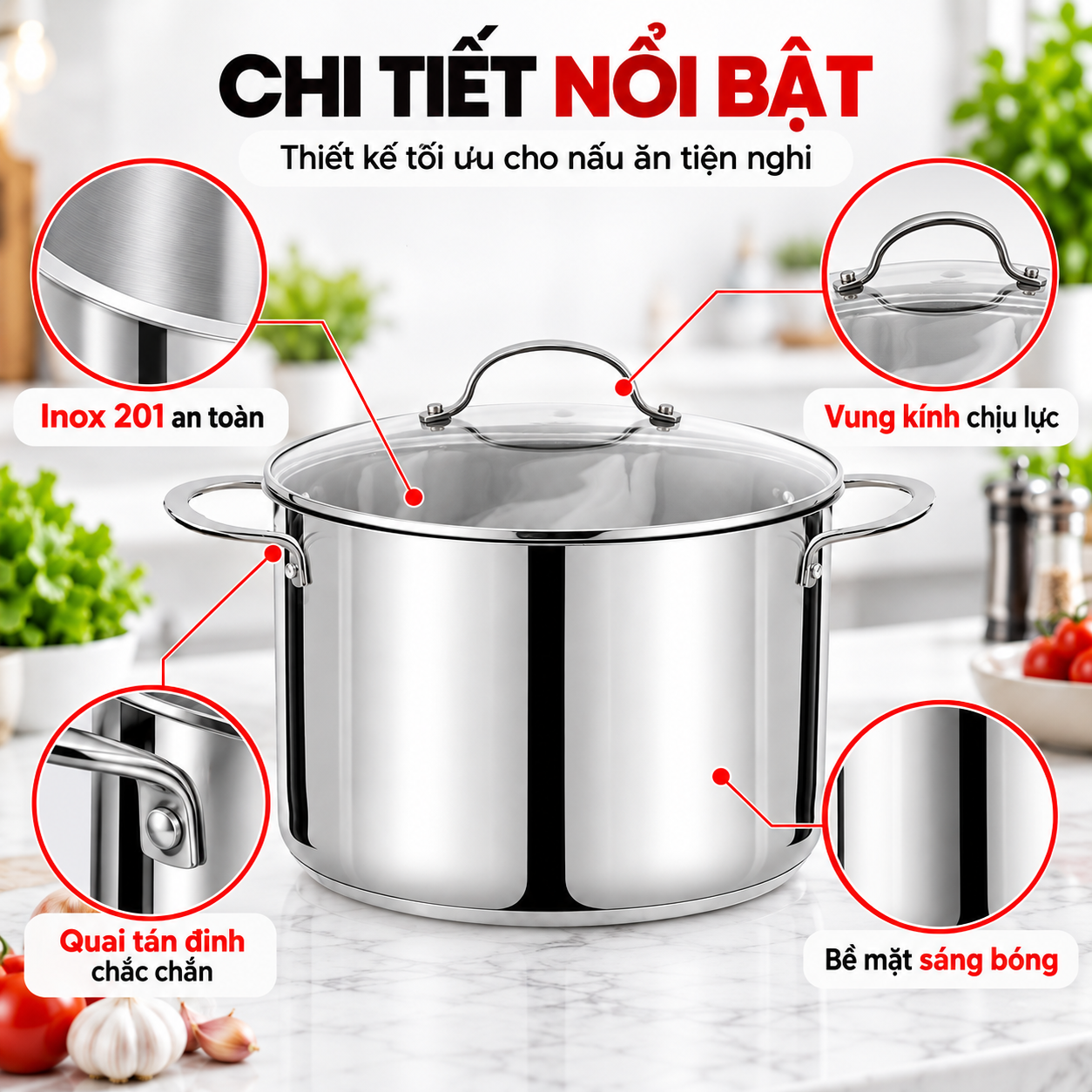 Nồi luộc gà Inox 201 liền khối ROLER RSP-2111SN3.30