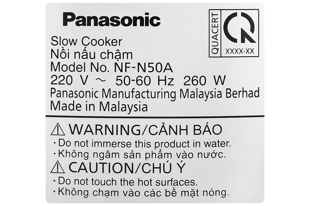 Nồi nấu chậm 5L Panasonic NF-N50ASRA-Malay
