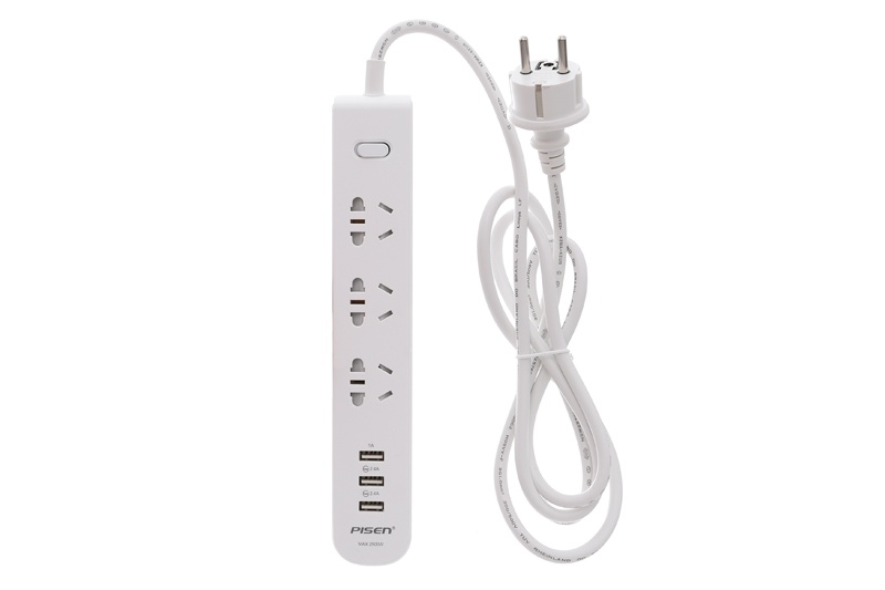 Ổ cắm điện Pisen 303-EP ( 3xAC, 3x USB )