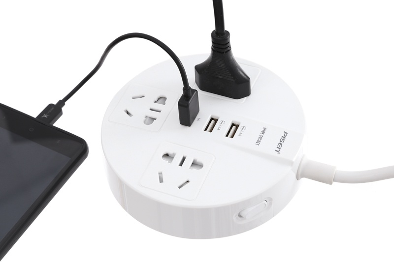 Ổ cắm điện Pisen KY-33(EP) ( 3xAC , 3xUSB )