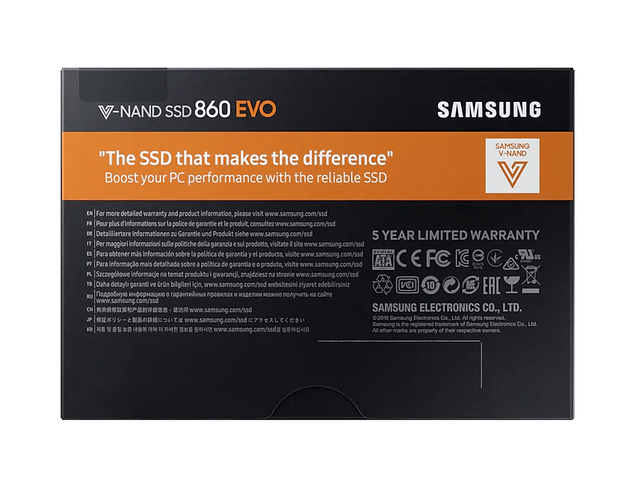 Ổ Cứng SSD Samsung 860 EVO 4TB 2.5 inch SATA III MZ-76E4T0BW
