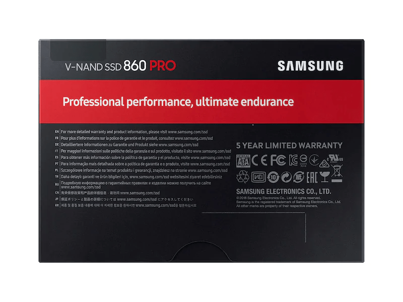 Ổ Cứng SSD Samsung 860 Pro MZ-76P512BW 512GB Sata III 2.5 inch