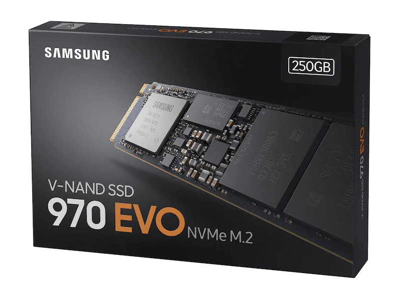 Ổ Cứng SSD SAMSUNG 970 EVO 250GB NVMe M.2 MZ-V7E250BW